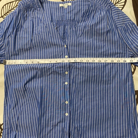 EUC Madewell striped button down top (Medium) - Picture 4 of 4